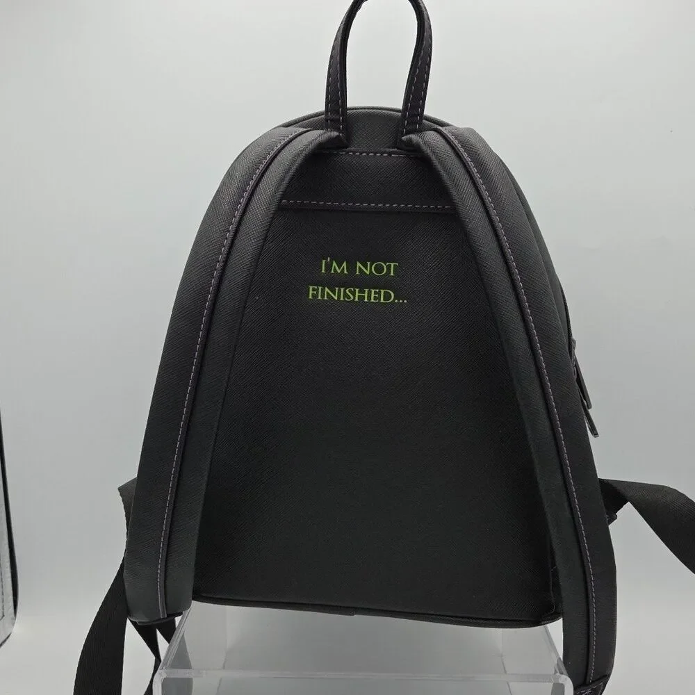 LOUNGEFLY EDWARD SCISSORHANDS TOPIARIES MINI BACKPACK EUC
